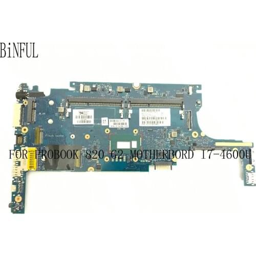 BiNFUL 100% NEW LAPTOP MOTHERBOARD FOR HP PROBOOK 820 G2 NOTEBOOK PC WITH I7-4600U
