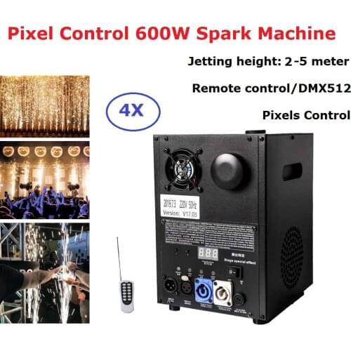 Remote Firework Machine DMX Spark Fountain 600W Cold Pyrotechnics Effects For Wedding Event Laser Show Dj Light Party Night Club