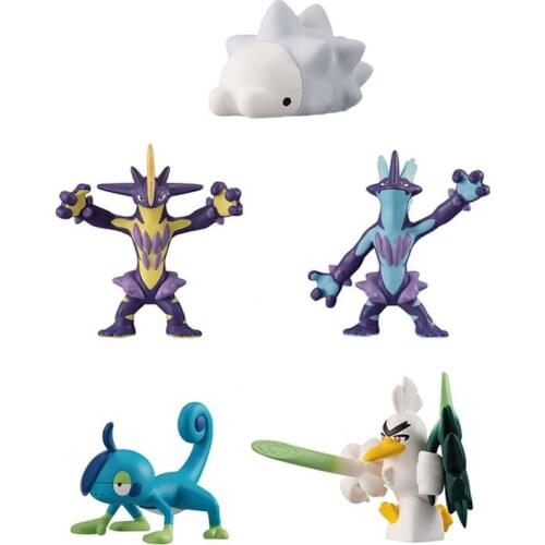 TAKARA TOMY Pokemon Action Figure Dolls Scale World Anime Figures Snom Sirfetchd Drizzile Toxtricity Model Toys Kawaii Gifts