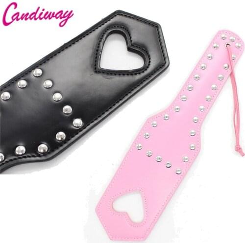 CandiWay Fetish spanking paddle BDSM Whips flirt Slutty Bondage Boutique Studded Sex toys for women adult couples slave game