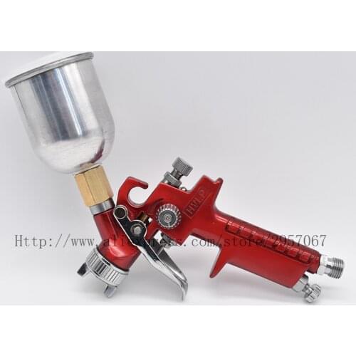 Red airbrush manual spray gun sprayer 0.8mm 150CC metal pot gravity spray gun accessories high-end spray painting tools