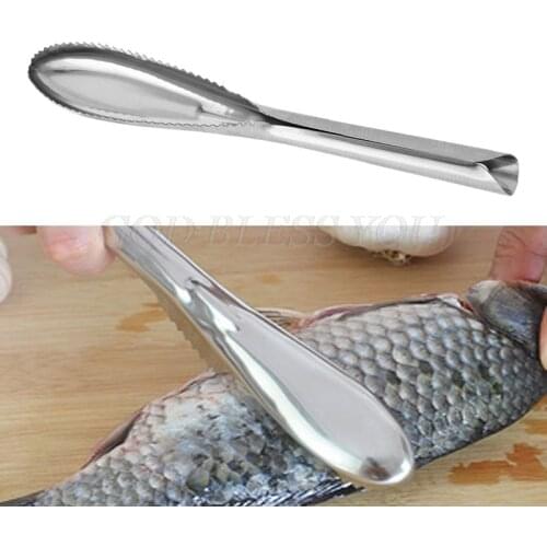 Stainless Steel Fish Scale Remover Cleaner Scaler Scraper Peeler Kitchen Tool Drop Shipping
