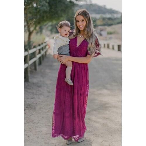 NEW 2019 Pregnancy Dress Photography Maxi Gown Maternity Dresses For Photo Shoot Lace Clothes For Pregnant Women Dress