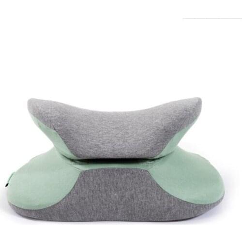 Lumbar pillow Portable childrens nap artifact student nap pillow office lumbar pillow memory pillow foldable nap pillow