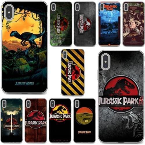 Jurassic-Park-1993-Movie-Poster For Samsung Galaxy S7 S8 S9 S10E S20 FE Note 10 20 Edge Lite Plus Ultra Soft Case Covers