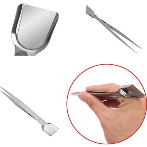 Professional Diamond Tweezers With Scoops Shovels for Gem Beads Slotted Gemstone Spatula Diamond Clip Jewelry Pick-Up Tools