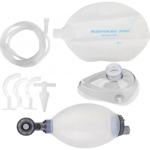 Adult/Child/Baby Manual Resuscitator PVC Ambu Bag Oxygen Tube First Aid Kit Tool