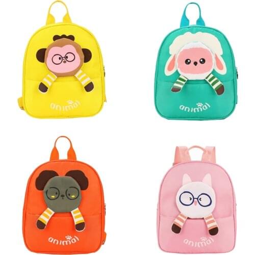 Cartoon animal school bag Childrens Backpack Kindergarten Backpack School Bag Kindergarten Cartoon school baby girl backpack