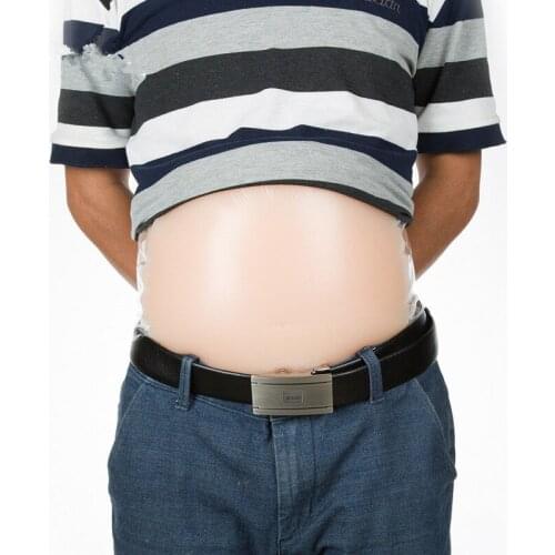 Silicone Beer Belly Big Artificial Fake Potbelly Tummy Bump Prop 3 Size Full Body Shapewear Body Shaper