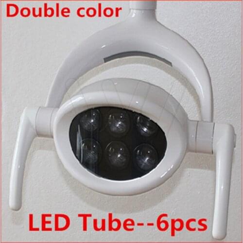 New 28W Dental LED Oral Light Exam Surgical Lamp 6 LED Yellow Light 4500K/3000K