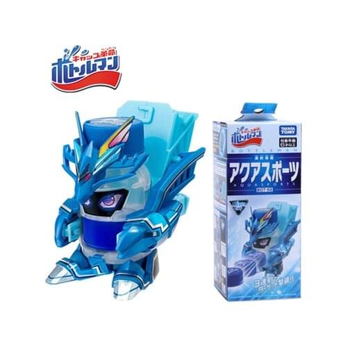 Takara Tomy Bottle Man Switch BOT-02 MechWarrior launch bottle cap boy toy Japan edition genuine Birthday Present For Child