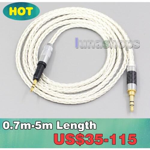 16 Core OCC Silver Plated Headphone Earphone Cable For Audio Technica ATH-M50x ATH-M40x ATH-M70x Headphone Headset LN007210