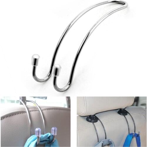 2Pcs Vehicle Universal Car Back Seat Headrest Hanger Holder Hooks for Bag Purse