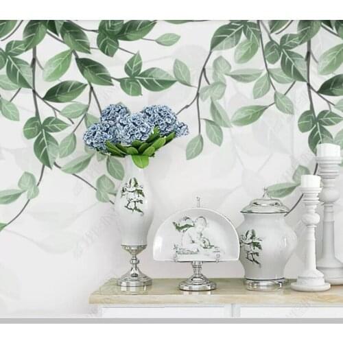 Tropical plant leaves 3d wallpaper papel de parede,living room TV sofa wall bedroom wall papers home decor restaurant mural