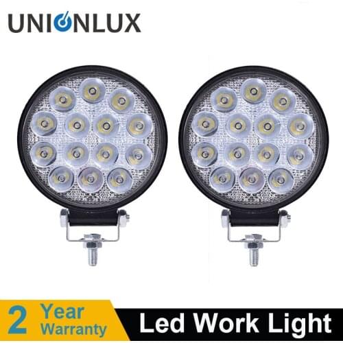 4'' 6'' 18W 27W 42W 48W Offroad slim Led Work Light 12v Driving Lamp 4x4 led tractor headlight spotlight for boats car suv atv