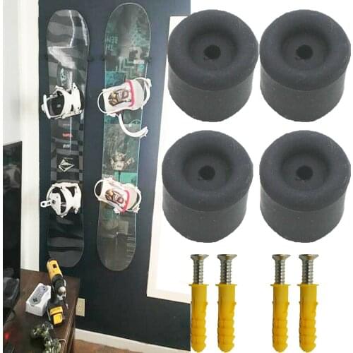 4pcs/lot Snowboard Wall Mount Storage, Floating Hanger Rack, MINIMALIST SNOWBOARD DISPLAY