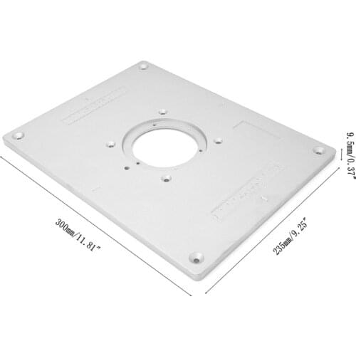 Aluminum Router Table Insert Plate Trimmer Engraving Machine Woodworking Bench