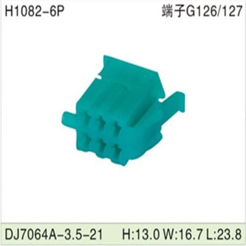 Free shipping 500pcsDJ7064A-3.5-21 6Pin 3.5mm AMP Car Electrical Wire Connectors for VW,BMW,Audi,Toyota,NISSAN AND other