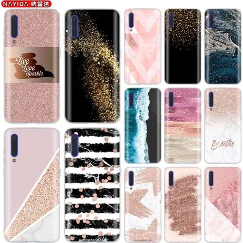 Case For Xiaomi Mi 11 Ultra 10 9 8 SE 6X 5X A3 A1 A2 LITE Lite cc9 Pro cc9e Cover Gold Pink rose Glitter Dust love Marble