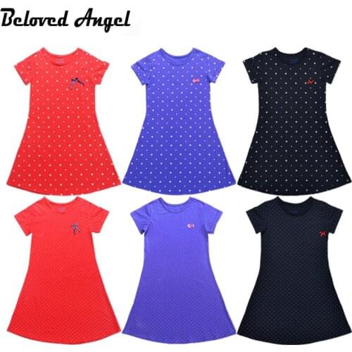 Summer Style Kids Girls With Sleeve Dress Baby Girl Bow Tie Birthday Party Dresses Children Fancy Princess Vintage Clothes 1-13Y