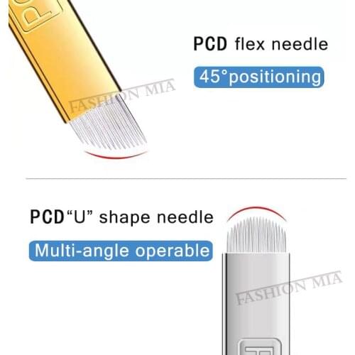 Nano Blades Microblading Needles Hard Tattoo Needle PCD Permanent Makeup Manual Eyebrow for Microblade Embroidery Pen Machine