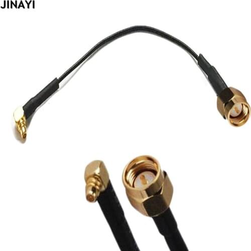 10pcs SMA male to MMCX Male Right Angle Connector RF Pigtail Coaxial Coax Cable 1.13 10cm 15cm 20cm