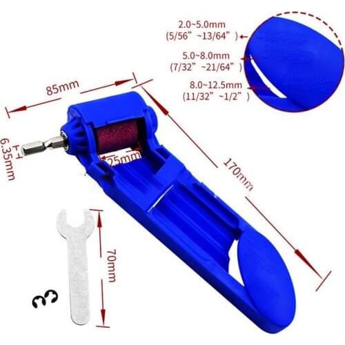 Corundum Grinding Wheel Drill Bit Sharpener Titanium Drill Portable Drill Bit Powered Tool Parts Spanner Length: 70mm