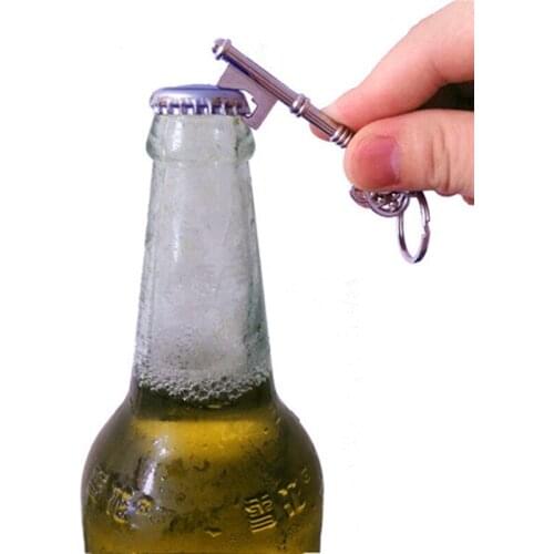 Creative Key Shape Beer Bottle Opener Retro Metal Multifunction Keyring Hanging Keychain For Wedding Party
