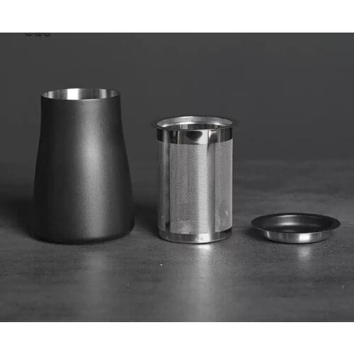Creative Fine Mesh Filter with Bottle & Stainless Steel Jar Coffee Maker Tool Set