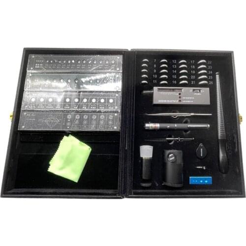 Jewelry Making Tools Kit Diamond Selector Ring Guage Diamond Inscription Loupe Magnifier