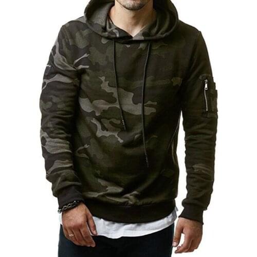 No.16,Mens Casual Camouflage Hoodies Sport Jogging Jackets Outdoor Running Coat Hoodies Sweatshirts Gymwear Workout Clothing