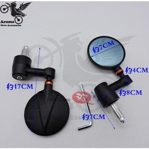 2016 brand new CNC motorcycle rearview mirror handlebar end motorbike Side Mirrors for Harley Davidson mirrors round colorful