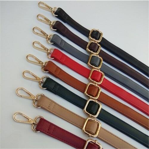 New Pu Leather Handbags Belt Strap Bag Accessory Shoulder Bag Handle Diy Purse Strap 8 Color Available Pu Leather