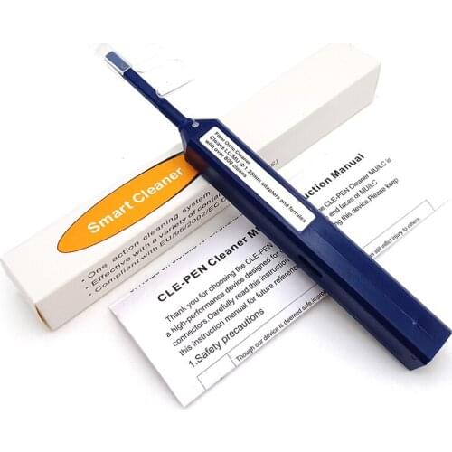 One Click 1.25mm LC Connector Fiber Optic Cleaner and LC MU Optical Fiber Cleaning Pen
