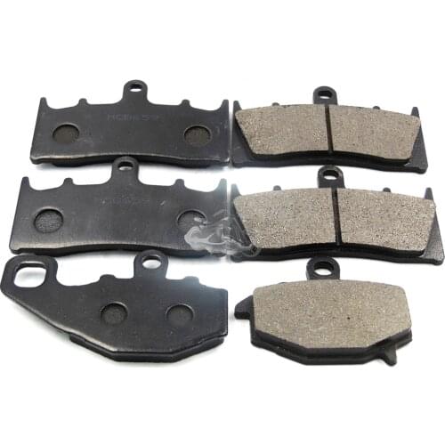 Front+Rear Brake Pads Set For Kawasaki ZX-6R ZX600 1998-2006 03 04 05 & 636cc 2002 & ZX-9R 1996-2001 Motorcycle