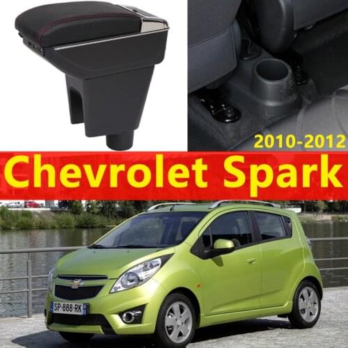 For Chevrolet Spark 2010-2012 armrest box universal car center console caja modification accessories double raised with USB