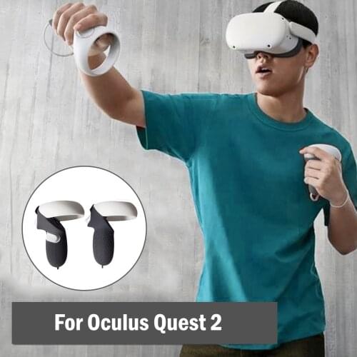 Silicone Cover For Oculus Quest 2 VR Touch Controller Knuckle Strap Protective Case Handle Grip For Quest 2 Accessories