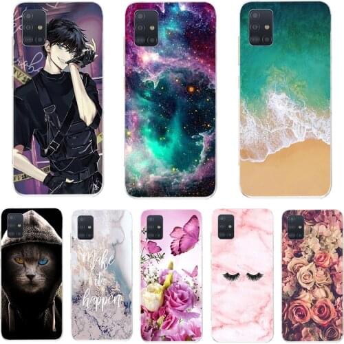 For Samsung Galaxy A51 Case Silicon Back Cover Phone Case For Samsung A515 Soft Case bumper coque protect