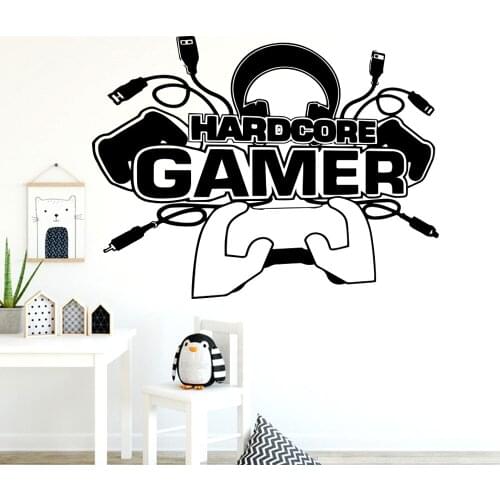 Modern paly game Wall Stickers For Boys Bedroom Decals Wall Decoration Murals door poster