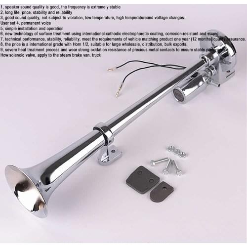 Super Loud 150DB 24V Single Trumpet Air Horn Compressor Truck Car Motorcycle Boat