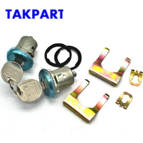 TAKPART Pair of Door Lock Cylinder Set with 2 Keys for Chevrolet GMC Buick Cadillac Oldsmobile Pontiac