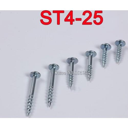 Stock ! Hot 300PCS/lot High Strength ST4-25 Self-tapping Screw Self Tapping Screws for Pocket Hole Jig