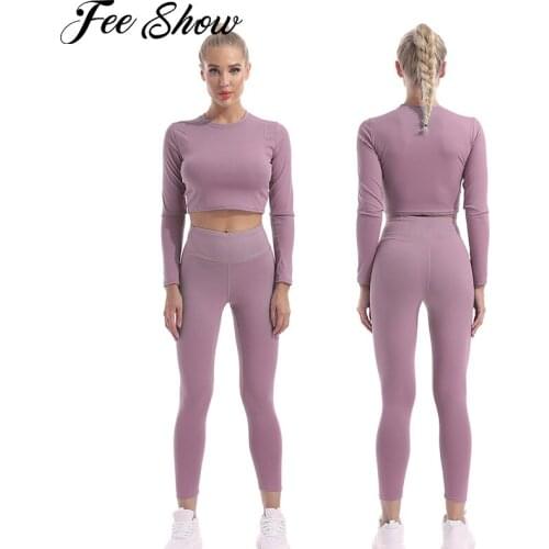 Women Sports Yoga Running Sets Gym Suit Fitness Outfits Sportswear Breathable Cropped Top Leggings Pants Sets Summer Tracksuits