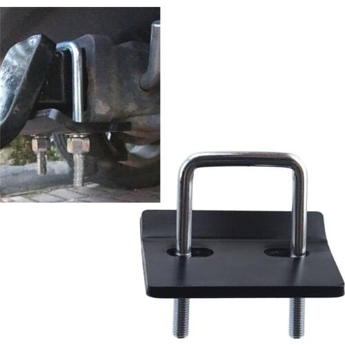 1 Set Of Black 1 Trailer Piece + 1U Type Screw + 2 Nut + 2 Pad + 2 Washer Trailer Hook Bar Trailer Arm Trailer anti-loose Device