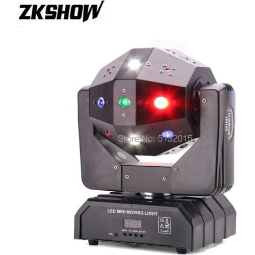 16*3W RGBW LED Laser Beam Moving Head Licht Strobe Pro DJ Disco Party Audio Sound Lights Stage Effect Equipment Luces DJ Ball