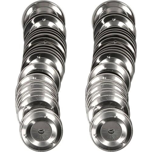 50pcs Tambourine Bell Ring Jingle Bells Corrosion Resistance Stainless Steel for Handbell Church Tambourines Melodious Sound