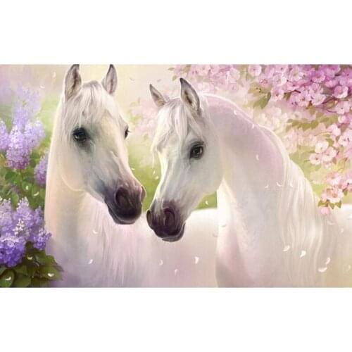5D Full Drilled Diy Diamond Painting Animal Horse Handmade Cross Stitch Resin Square Embroidery Home Decoration