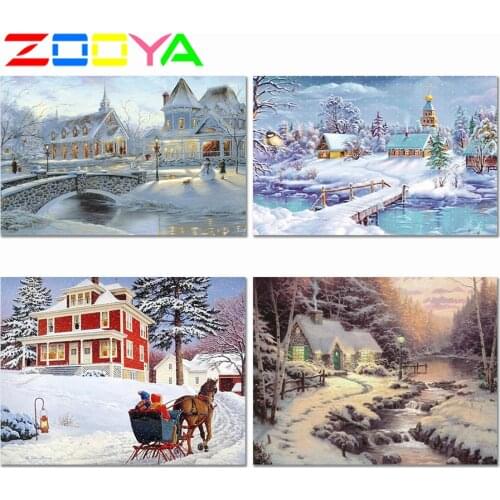 5D Diy Special Shaped Diamond Painting Snow Scene Full Diamond Embroidery Sneeuwscène Diamond Mosaic Embroidery Gift Decor 8Jh26