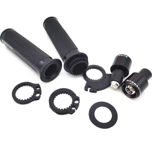 Black Motorcycle Hand Grips Handlebar 7/8" 22mm Universal for Yamaha