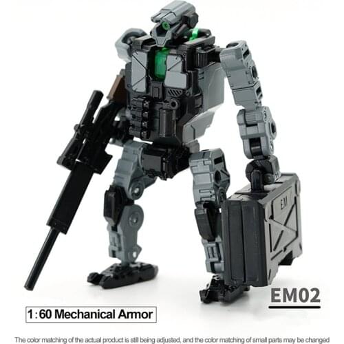 DIY MOC Mecha Model 1:60 Mechanical Model Small Particle Building Blocks Toy